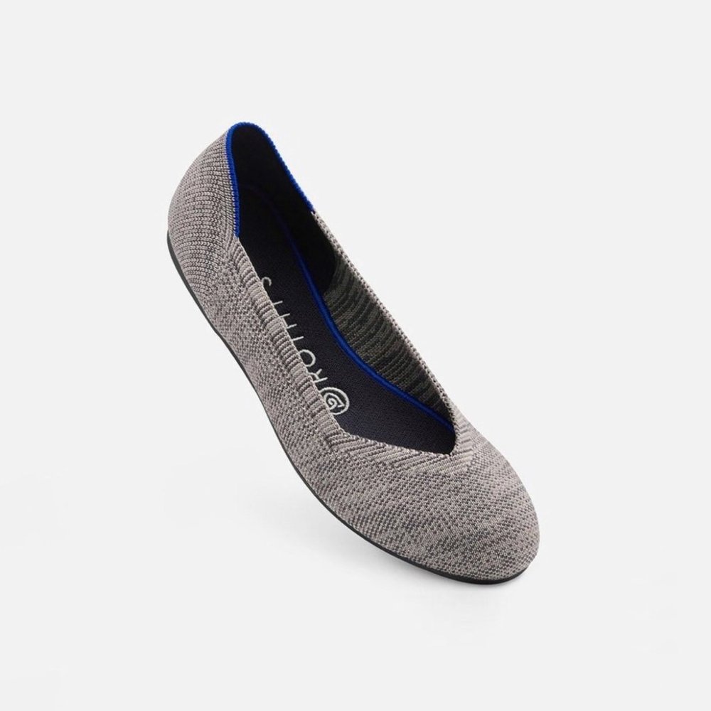 Rothy's Women's The Flat Shoes Flats Size 9 Taupe Heather (Retired Color)